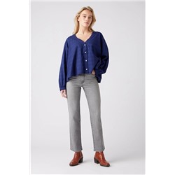 Wrangler Kadın Wild West Straight %100 Pamuk Yüksek Bel Jean Pantolon W2H2