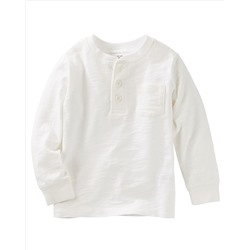 Heathered Pocket Henley