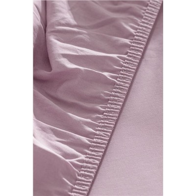 Manon King Size %100 Pamuk Ranforce Lastikli Çarşaf - Gül Kurusu