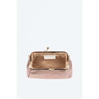Bandolera de piel Ambivere Rosa dorado - Firenze Artegiani