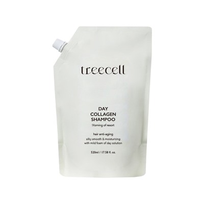 TREECELL Day Collagen Shampoo Morning of Resort (Refill) Дневной шампунь для волос с коллагеном Воскресное утро 520мл