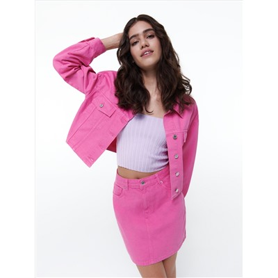 Crop Top aus Rippstrick