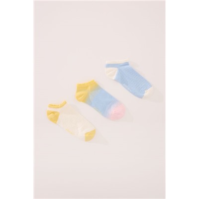 Pack 3 calcetines cortos textura multicolor