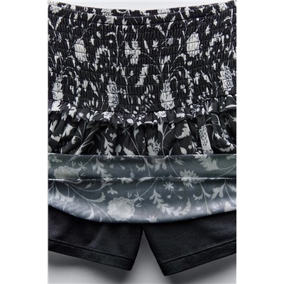 PRINTED TULLE SKIRT