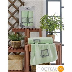 11290 Комп. Пол. MERZUKA махр. в короб. (50x90/1)(70х140/1) 2 шт.CLASSY фисташковый