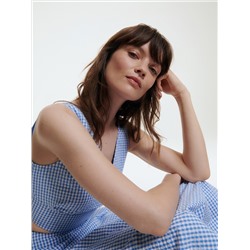 Kariertes Oberteil aus Gingham