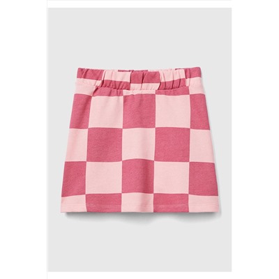 United Colors of BenettonKız Çocuk Pembe Dama Desenli Etek Pembe