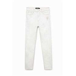 Pantalón vaquero skinny fit corazón
