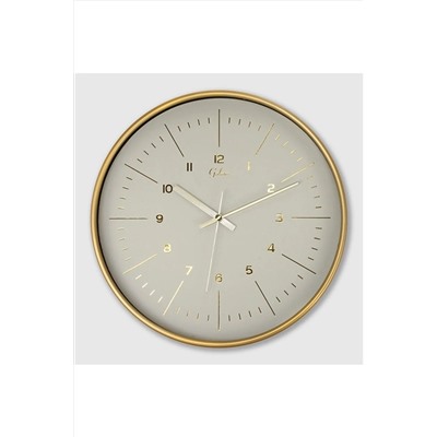 Rogen Home 30 Cm Gerçek Cam Sessiz Mekanizma Dekoratif Duvar Saati D-218-A-11