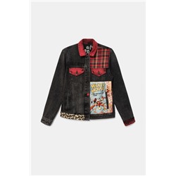 Chaqueta vaquera loose Mickey Mouse