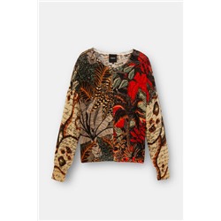 Chaqueta tricot tropical