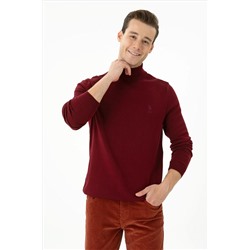 Erkek Bordo Basic Kazak