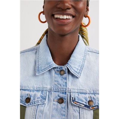 Chaqueta híbrida denim bomber