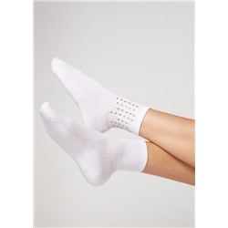 Kurze Sportsocken mit Strass