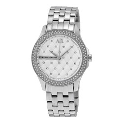 ARMANI EXCHANGELady Hamilton Silver Quilted Dial Ladies Watch