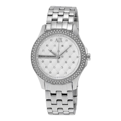 ARMANI EXCHANGELady Hamilton Silver Quilted Dial Ladies Watch