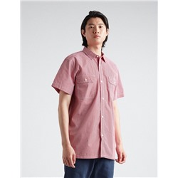 Vichy Short Sleeve Shirt, Men, Red