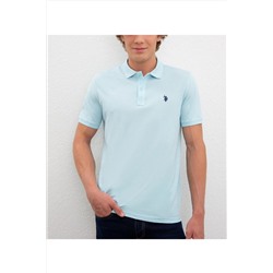 U.S. Polo Assn. Erkek Turkuaz Polo Yaka T-shirt Agua G081gl011.000.954055.vr027 G081GL011.000.954055.VR0469