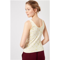 Camiseta de tirantes Amarillo claro