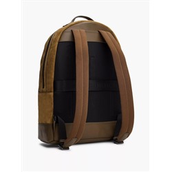 Tonal Suede and Leather Backpack