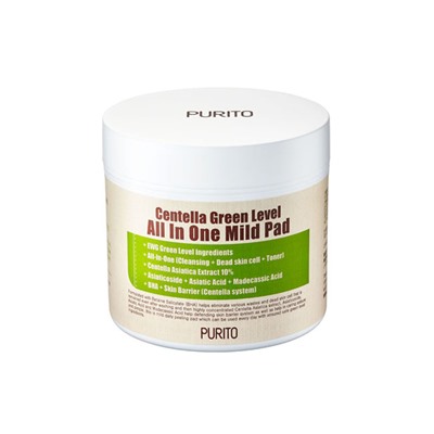 Centella Green Level All In One Mild Pad, Пилинг-диски с центеллой азиатской