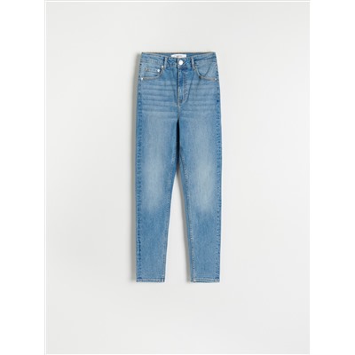Slim-Jeans mit hoher Leibhöhe