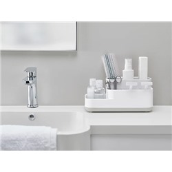JosephJoseph  Badezimmer-Caddy "Easy-Store" in Weiß/ Grau - (B)25 x (H)12 x (T)11,5 cm