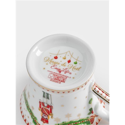 Пара чайная, 1 перс, 2 пр, 200 мл, фарфор P, белая, Щелкунчик и фея, Magie de Noel