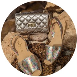 AB.Zapatos · 3207 · LIRIOS PLATINO+PELLE · COCO · (450) oro