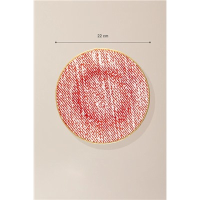 Bella Pasta Tabağı - Kırmızı - 22 cm