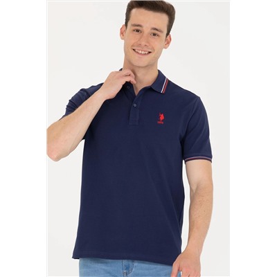 Erkek Lacivert Basic Polo Yaka Tişört