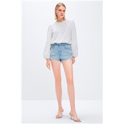 Short vaquero Azul claro