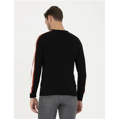 Siyah Slim Fit Kazak