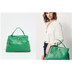 Bolso de piel Dana Verde