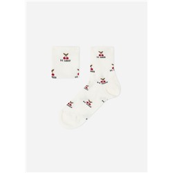 Kurze Sportsocken Good Vibes für Mädchen
