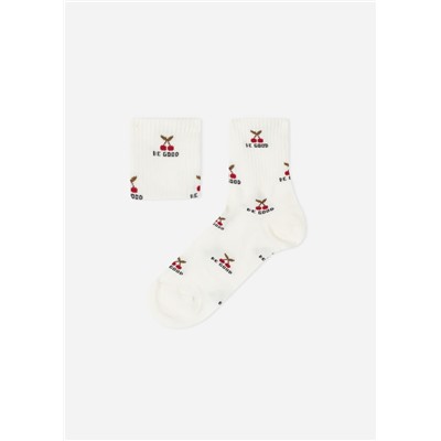 Kurze Sportsocken Good Vibes für Mädchen