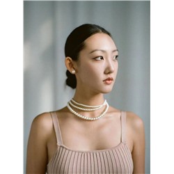 Сногсшибательное колье из жемчуга   Swarovsk*i