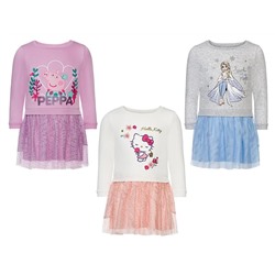 LUPILU® Kleinkinder / Kinder Mädchen Sweatkleid, mit angesetzem Tüllrock