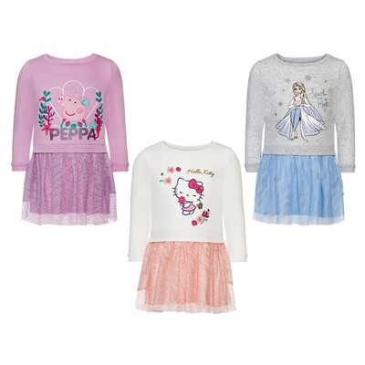 LUPILU® Kleinkinder / Kinder Mädchen Sweatkleid, mit angesetzem Tüllrock