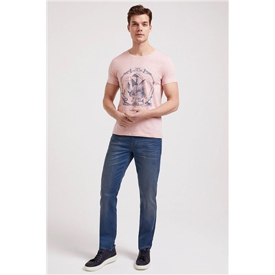 Lee Cooper Erkek Kalyon O Yaka T-Shirt Pembe 202 LCM 242026
