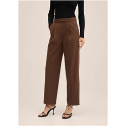Pantalón recto tiro alto -  Mujer | MANGO OUTLET Melilla