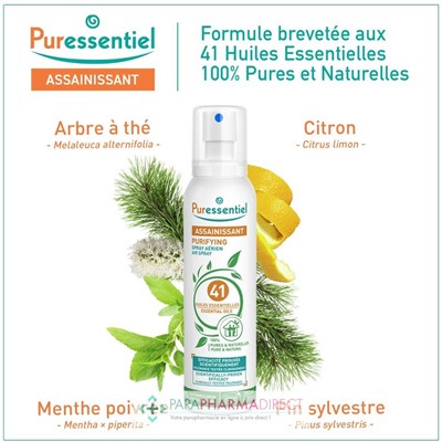 Puressentiel Assainissant Spray Aérien aux 41 Huiles Essentielles 200 ml
