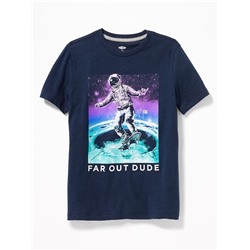 Graphic Crew-Neck Tee for Boys