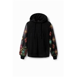 Sudadera mangas transparentes