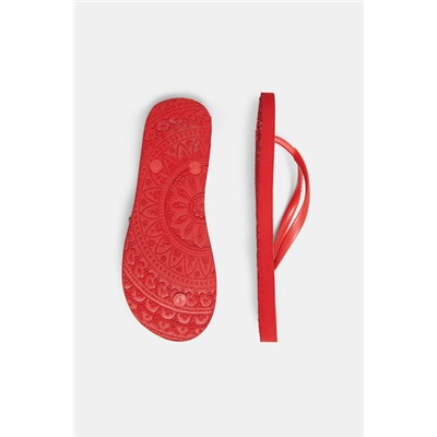 Chanclas baño suela estampada