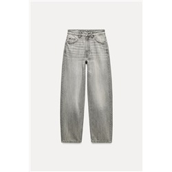 MID-RISE TAILORED BALLOON JEANS