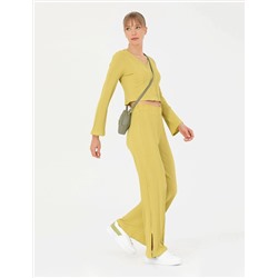 Yeşil Loose Fit Eşofman Altı