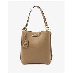 SOLID BUCKET BAG WITH CROSSBODY STRAP