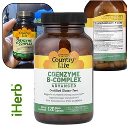 IHer*b 🇨🇳  Country Life Комплекс коэнзимов группы В 1000 мг 240 капсул