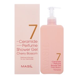 061559 MASIL 7 CERAMIDE PERFUME SHOWER GEL CHERRY BLOSSOM Парфюмированный гель для душа с керамидами и ароматом цветка вишни 500мл